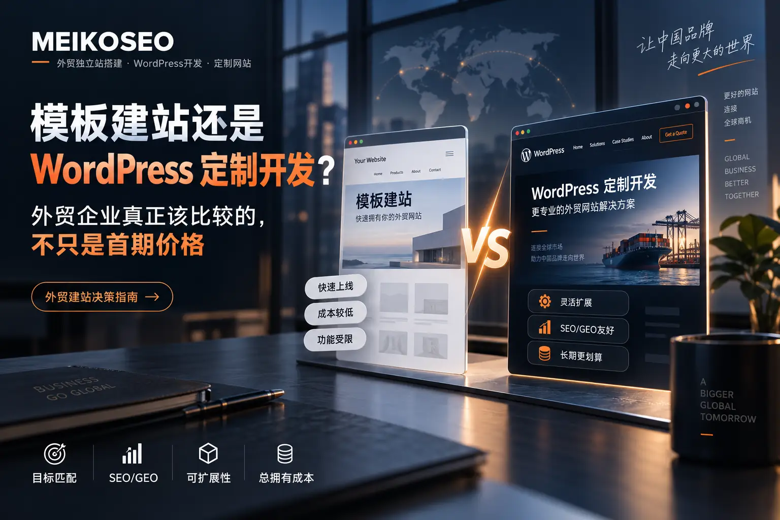模板建站还是 WordPress 定制开发？外贸企业真正应该比较的不是价格