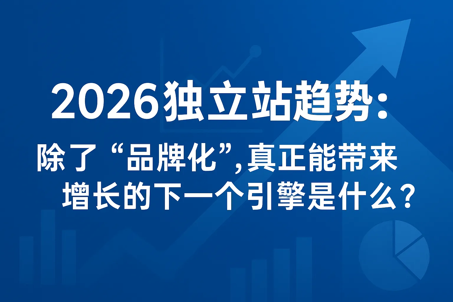 2026独立站趋势：除了“品牌化”，真正能带来增长的下一个引擎是什么？