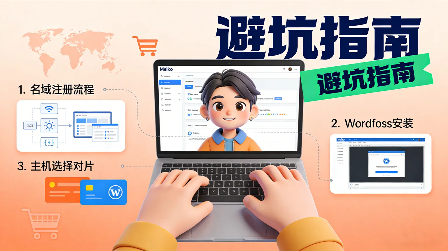 从零开始：Meiko手把手教你搭建第一个WordPress外贸独立站（含域名主机选择避坑）