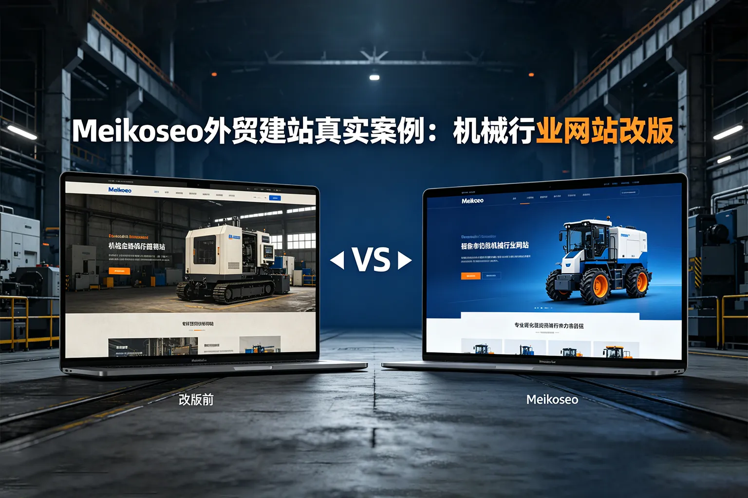 Meikoseo外贸建站真实案例：机械行业网站改版